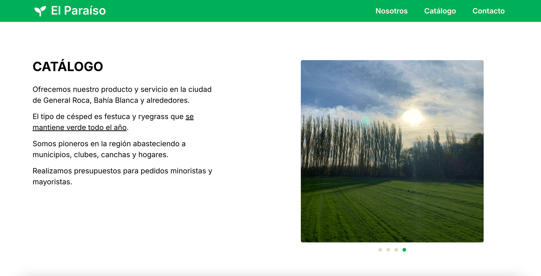 Césped El Paraíso — screen 3