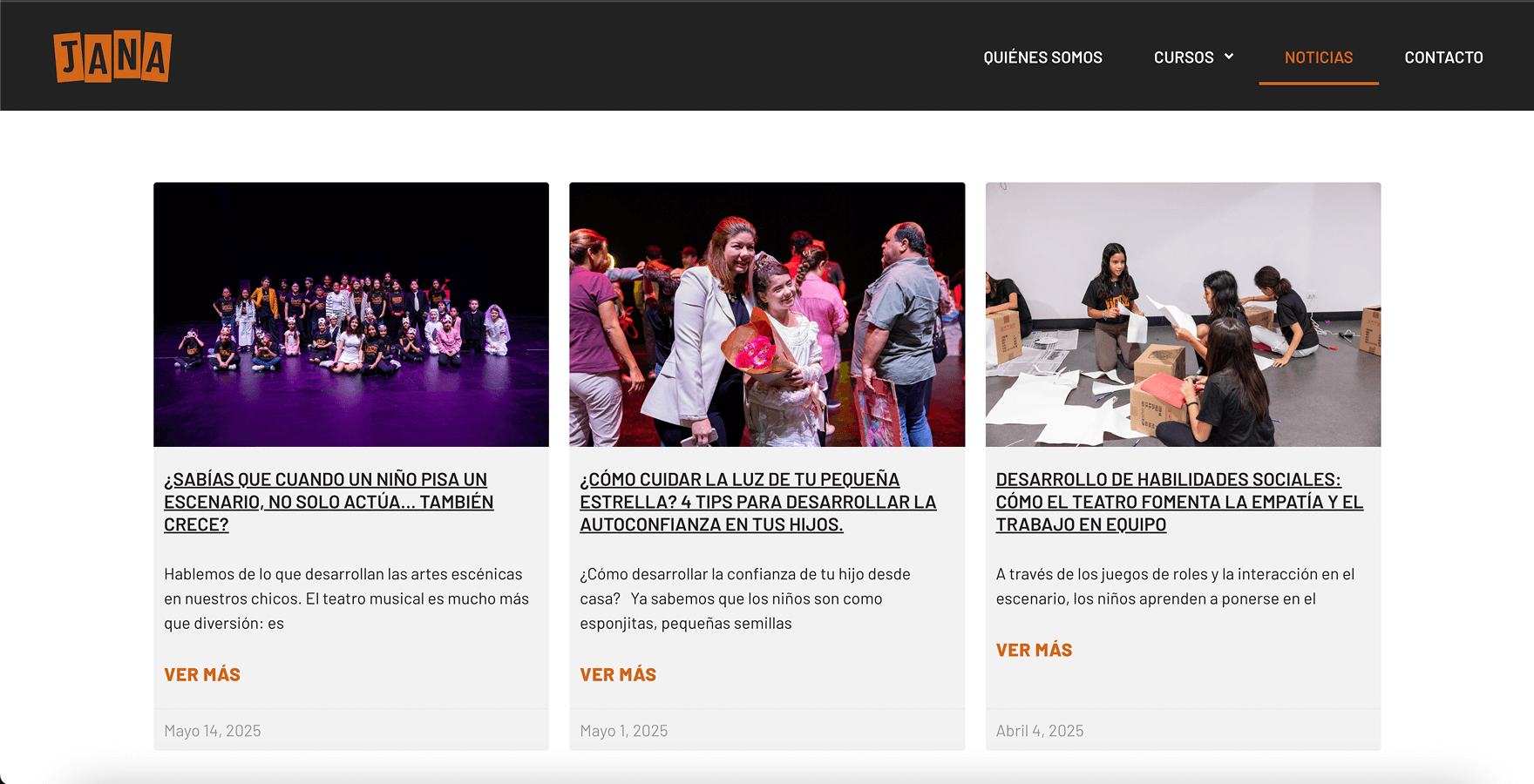 Escuela Jana Ecuador — screen 1