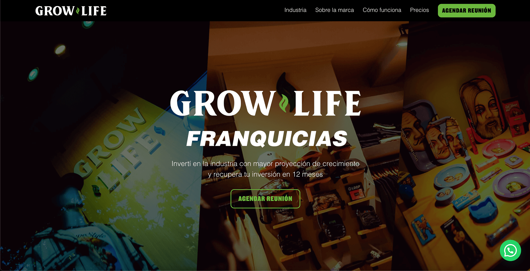 Franquicias Grow Life — pantalla 1