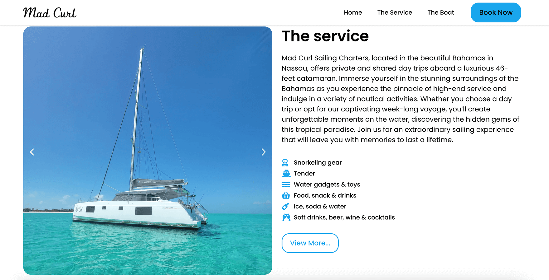 Mad Curl Sailing Charters — pantalla 3