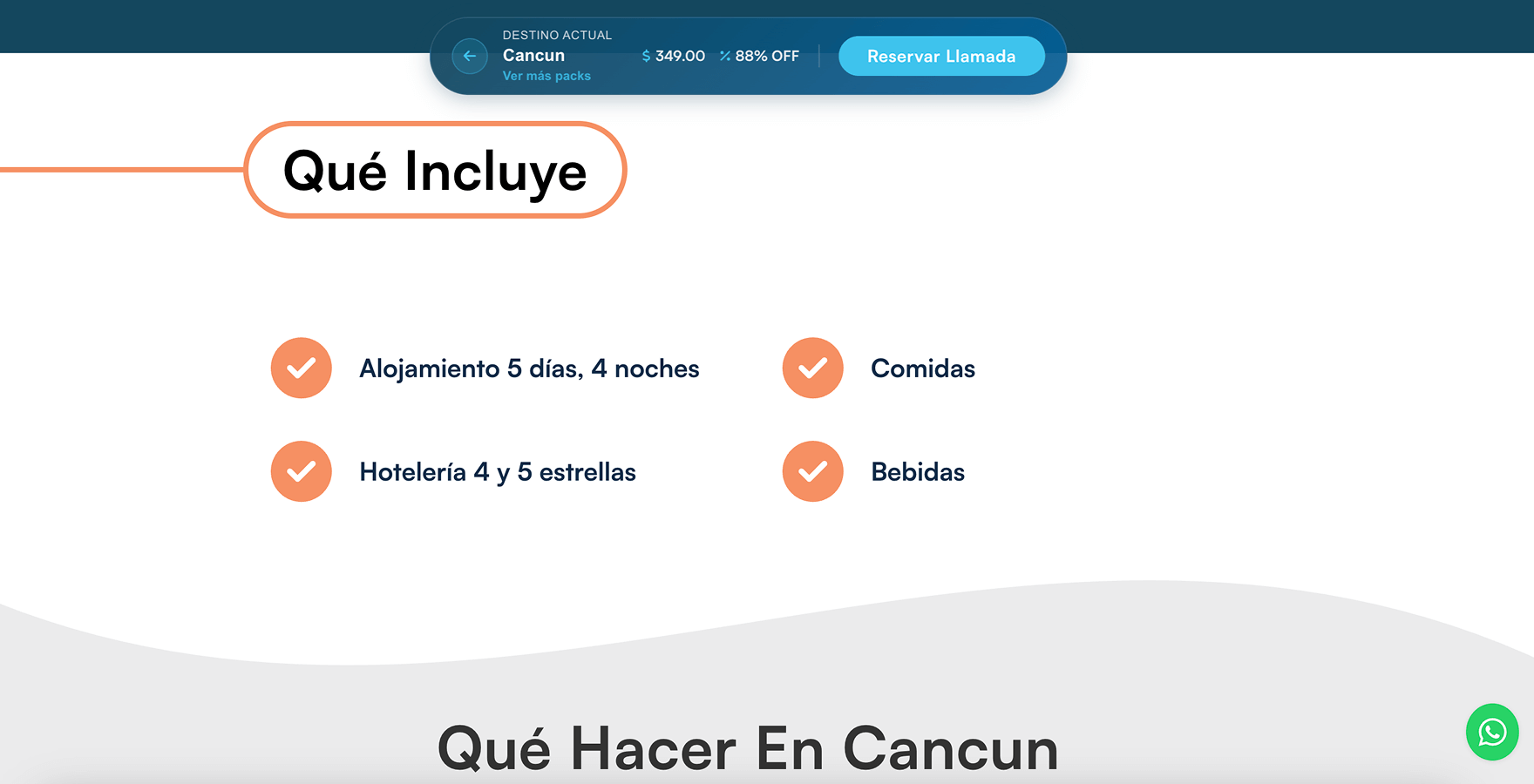 Via Getaways — pantalla 3