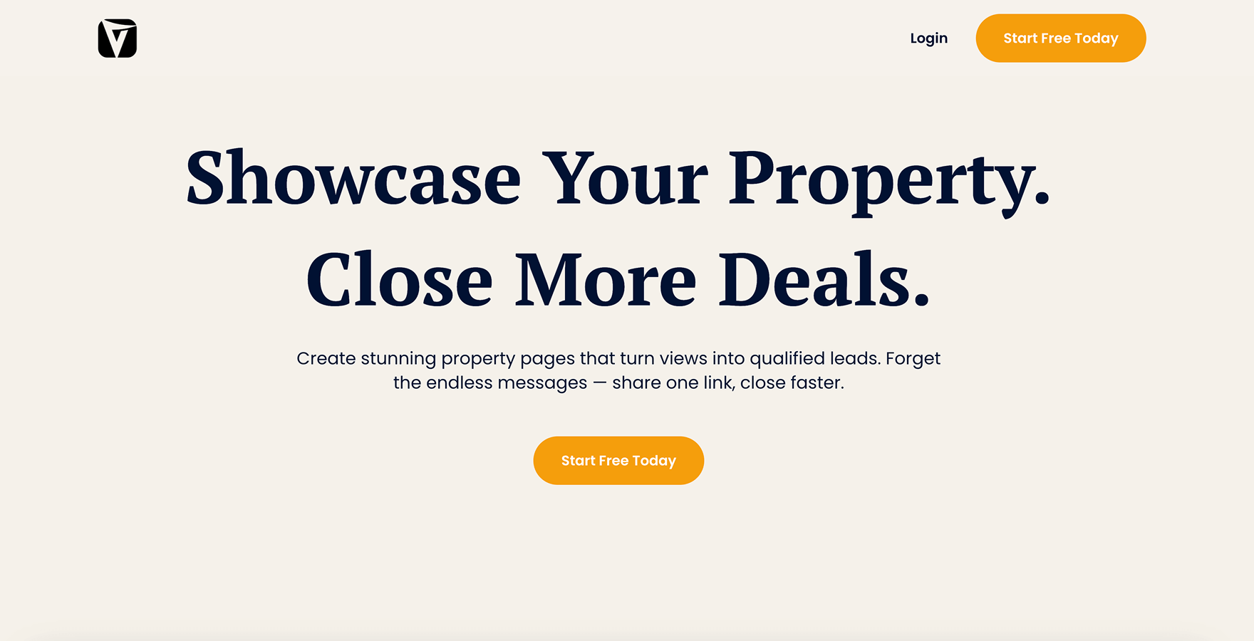 ViewMyProp — screen 1